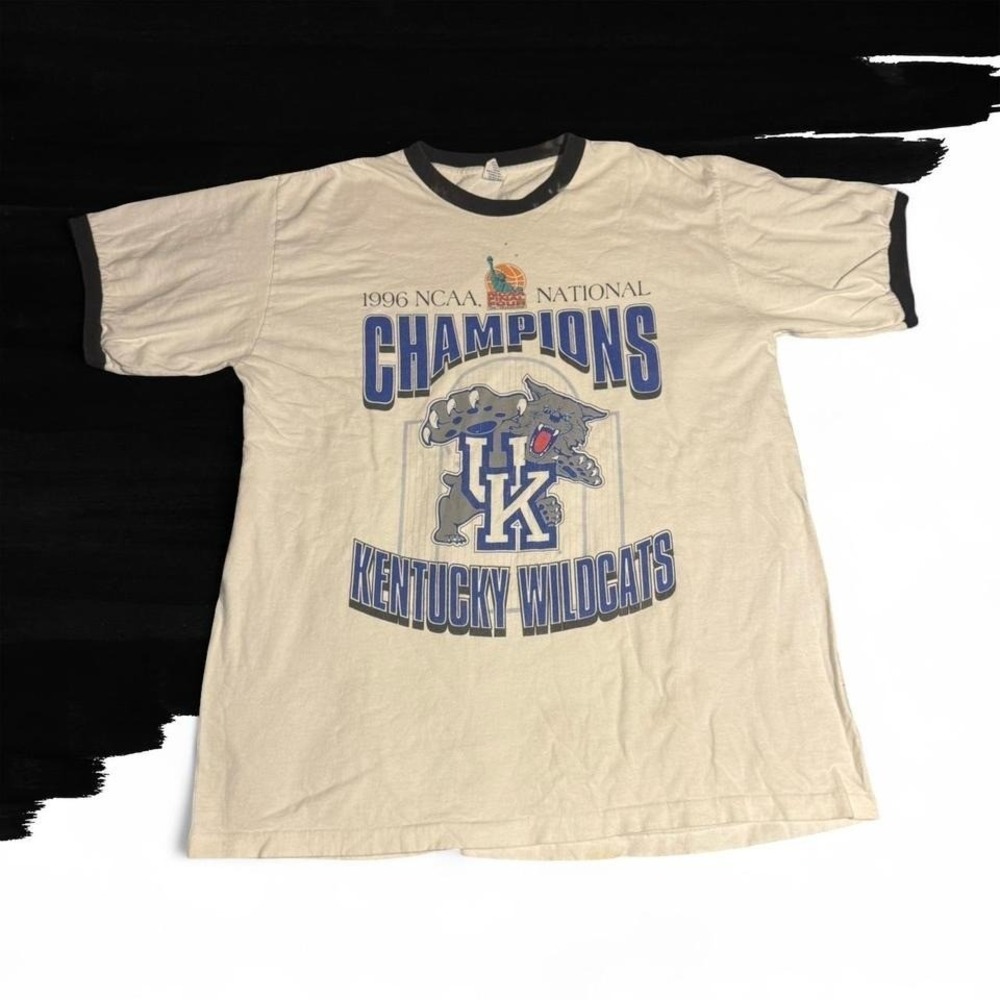 VTG 1996 Kentucky Wildcats Starter NCAA Champions T Shirt Large